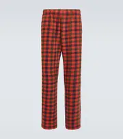 [ERL] ERL Checked cotton straight pants UK 30 multicoloured