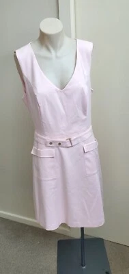 Portmans pink dress size 12 new with tag Work Sleeveless Belt corporate wear