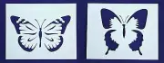 Large Butterfly Stencils-Mylar 2 Pieces of 14 Mil 8" X 10" - Painting /Crafts/ T