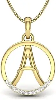 [Satfale Jewellers] 22K/18K Real Certified Fine Yellow Gold Graceful CZ Womens Pendant