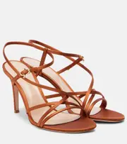 [Gianvito Rossi] Gianvito Rossi 85 satin sandals AU 10 orange