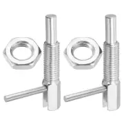 2 Pcs M12x1.75 Retractable Indexing Plunger Pin Steel Spring Loaded Latch