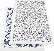 Anneome 2 Sheets Beautiful Pottery Decals Chic Underglaze Ceramic Transfer Paper for DIY Crafts High Durability and Unique Design for Stunning Effects Pottery and Ceramics