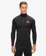 Ski Base Layer Half Zip Top | Black