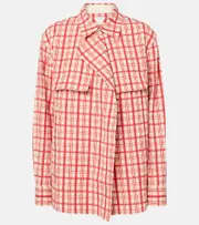 [Bottega Veneta] Bottega Veneta Checked cotton shirt AU 12 red