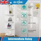 4 Tiers Corner Wall Shelf Toilet Shower Cupboard Storage Rack Bathroom Bedroom