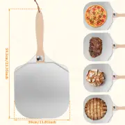 Pizza Peel with Long Wood Handle Foldable Pizza Peel Paddle Aluminum Pizza xdklr