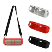 For Beats Pill Speaker Silicone Protective Case Portable Cover w/Shoulder Strap