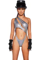[Club Exx] Prism Moonwalk Cut-Out Bodysuit