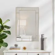 StyleWell Accent Mirror 36"x24"x.79" Medium Rectangle Champagne Classic Indoor