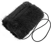 [Healvian] Faux Fur Hand Warmer for Winter Portable Outdoor Hand Sleeve for Weddings and Parties Cozy Color