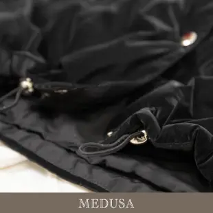 【MEDUSA 曼度莎】現貨-麂皮感綁繩羽絨背心 - 2色（M-L）｜羽絨衣 羽絨外套 白鴨絨 冬新品(210-10308)