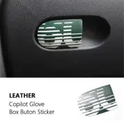 PU Trim Sticker Co-pilot glove Box Button Panel for Mini Cooper F55 Hardtop 13. (for: Mini)