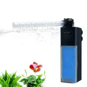 4W Internal Aquarium Filter, Adjustable Pump for 10-30gal Aquariums, Includes...