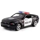 1:32 Ford Mustang GT Police Car Diecast Model Car Pull Back Vehicle Kid Toy