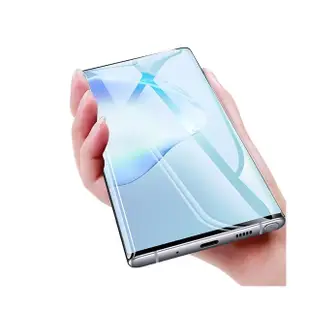 三星Galaxy Note 10 曲面黑全膠高清軟膜手機保護貼(3入 Note10保護貼 Note10鋼化膜)