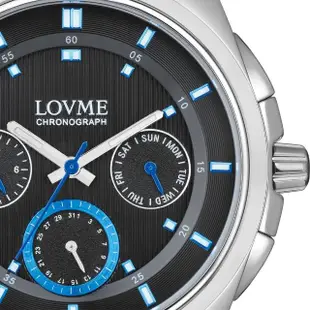 【LOVME】潮流魅力時尚手錶-黑/43mm(VS0365M-2S-3L1)