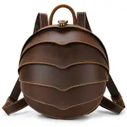 Genuine Leather Beetle Backpack Backpacks