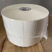 Zebra 3" x 1" Thermal Polypropylene Labels PolyPro 3000T 2100 Labels/ 1 Roll