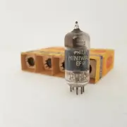 2X EF91 8D3 6AM6 Mullard (Philips Miniwatt) röhre square getter NOS NIB