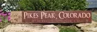 Pikes Peak, Colorado - Latitude & Longitude - Rustic Vintage Wood Sign WWS000211
