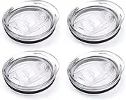 12oz stemless wine tumbler lid replacement (4 Pack)，2.9 inch diameter spill proof，for Sivaphe and Corkcicle Double-wall Stainless Steel Travel Coffee Mug