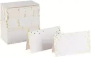 Wedding Place Cards, 50 PCS Table Place Cards, Small Tent Cards, Blank Wedding