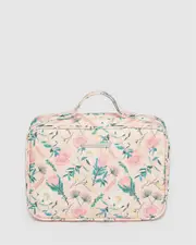 Flower Print Fold Out Cosmetic Case