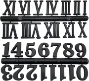 2 Sets Clock Numerals Kit Including Arabic Number and Roman Number DIY Digital C