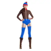 在飛比找Yahoo!奇摩拍賣優惠-萬聖節動漫人物哈利奎恩cosplay服神奇女超人扮演制服車模