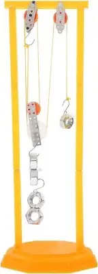 Physics Pulley Experiment Set Toy, Lab Rc Robot Kit Pulley Block Kits DIY Com...