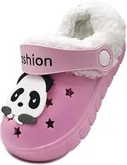 [Vorgelen] Children's Winter Clogs Warm Lined Slippers Girls Boys Plush Slippers Soft Non-Slip Garden Shoes Light Slippers Indoor Outdoor