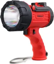 YIERBLUE Rechargeable Spotlight with 6000 Lumen LED, IP67 Waterproof Handheld Fl