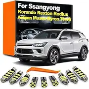 LED Interior Light Kit, For Ssangyong Korando Rexton Kyron Musso Actyon Sports Tivoli XLV Rodius Turismo Stavic I II III