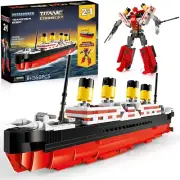 Titanic Stem Toys, 2 in 1 Titanic Model & Transform Robot Building Kit, Collecti