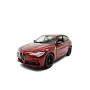 Bburago 1:24 Alfa Romeo Stelvio Diecast Model Sports Racing SUV Car Toy Red NIB