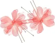 PACKOVE 2pcs Vintage Flower Hair Stick Elegant Hair Accessories for Weddings Parties Events Unique Chinese Style for Bun Chignon Styling