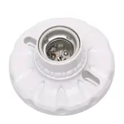 E27 Ceramics LED Light Bulb Holder Round Socket Base Hanging Lamp Socket ``f>