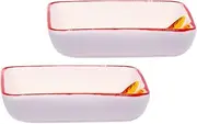 BIUDECO 2Pcs Japanese Style Spice Dish Seasoning Plates for Sauces Dipping Appetizers for Kitchen Parties and Outdoor Events