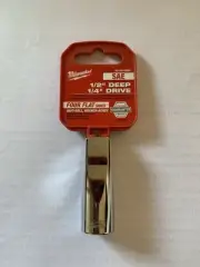 Milwaukee Tools 45-34-9020 Deep Well Socket, 1/2” Deep 1/4” Drive, Chrome, New!
