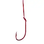 Eagle Claw Baitholder Nylawire Snells 10.5" Red Qty 5