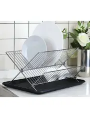 2 Tier Folding Dish Rack