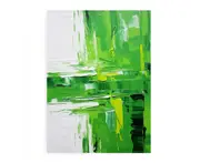 Abstract Painting Green Canvas Print