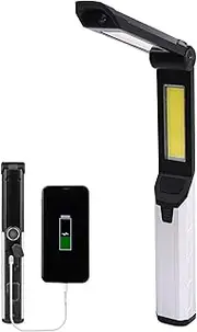 Led Work Light Rechargeable,4 Lighting Modes Work Light For Mechanics - Work Lights For Mechanics, Rechargeable Light, Magnetic Work Light, Magnet And Hook Design, 180° Folding For Garage