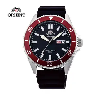 ORIENT 東方錶 WATER RESISTANT系列 200m 潛水錶 膠帶款 黑色 RA-AA0011B - 44mm