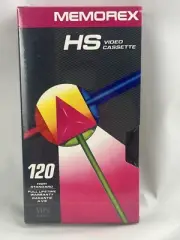Memorex HS Video Cassette 120 High Standard Blank Single Tape VHS Tape SEALED