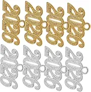 [LIFKOME] 2026 Charm Graduation Cap Pendant Zinc Alloy Jewelry Charms Number Pendant Alloy Component Necklace Set