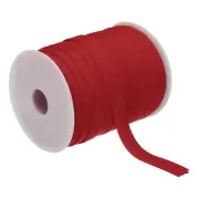 1/2 Inch Double Fold Bias Tape Polyester Continuous Bulk Tape Wine Red 55 Yards