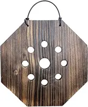Staghorn Fern Mount Frame, Carbonized Wood Hanging Plant Frames Wall Decor Plants Herb Hanging Drying Rack for Living Room, Bedroom, or Balcony Staghorn Fern Mount