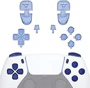 eXtremeRate Replacement Buttons Set for PS5 Controller BDM-030/040/050 Model, DIY Premium Button D-Pad Action Buttons Trigger Bumper Option/Share Button Conversion Replacement Part for PS5 Controller